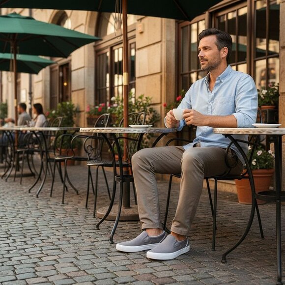 Hurley 8 Sneaker Men Arlo Slip On Canvas Casual Classic Shoe Minimalist - Picture 11 of 12